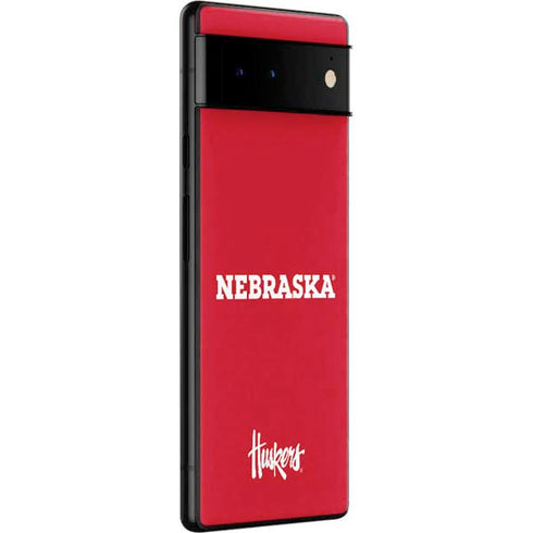 University of Nebraska Red Google Pixel 6 Skin